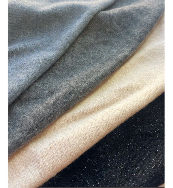 23区「【23区&times;Oggiコラボ】フレアサテンコンビ ラメニット」|ニット・セーター|