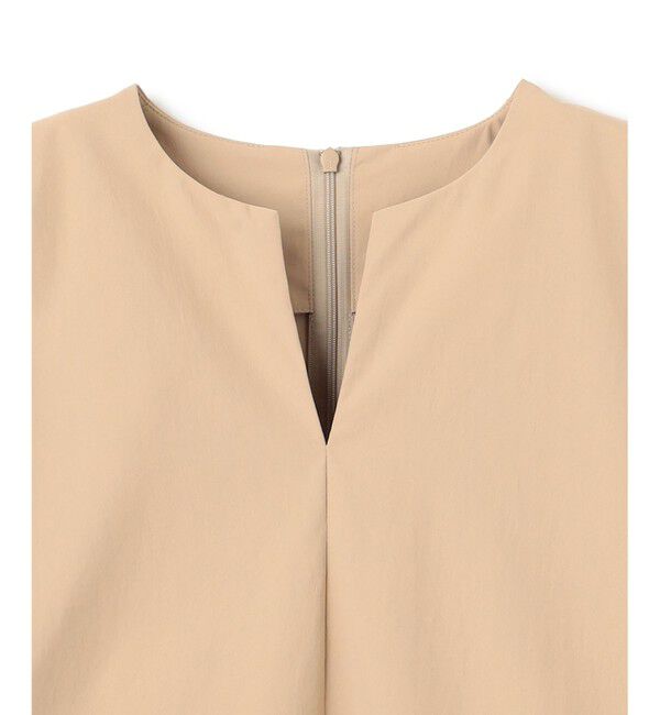 BEIGE,「【接触冷感/UVカット/洗える・BAILA 8.9月合併号掲載】YANN / Vスリットプルオーバーブラウス」|シャツ・ブラウス|