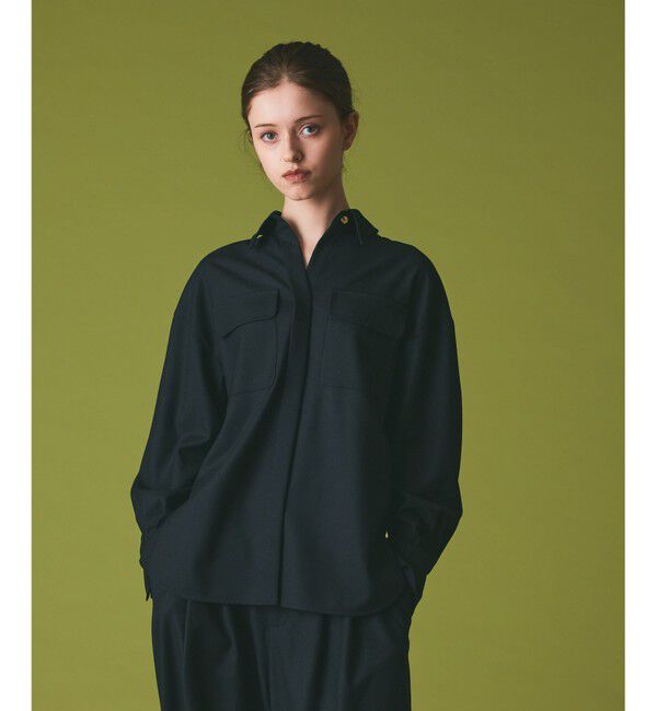 Grace Class「ウールミリタリーシャツ」|シャツ・ブラウス|ブラック