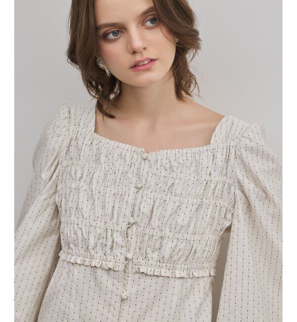 GRACE CONTINENTAL「ラメドットタフタジャガードトップ」|その他|