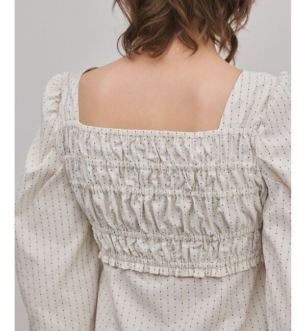 GRACE CONTINENTAL「ラメドットタフタジャガードトップ」|その他|