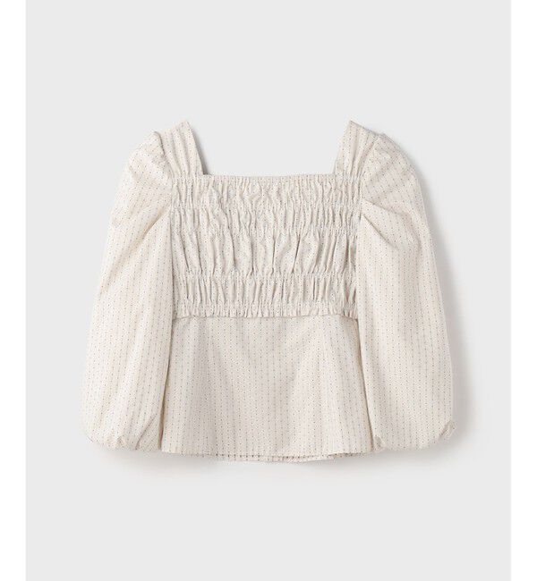 GRACE CONTINENTAL「ラメドットタフタジャガードトップ」|その他|