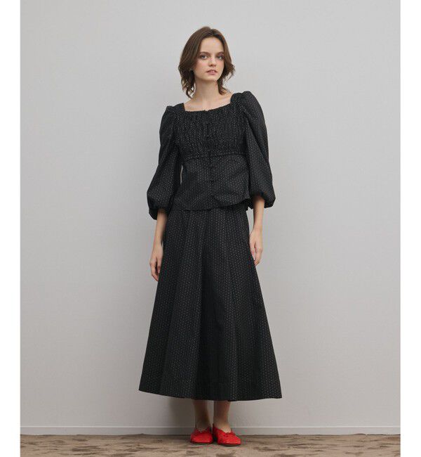 GRACE CONTINENTAL「ラメドットタフタジャガードトップ」|その他|