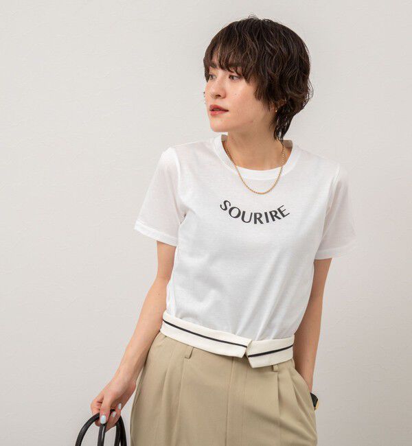 NOLLEY'S sophi「オーガニックコットンロゴT」|Tシャツ・カットソー|