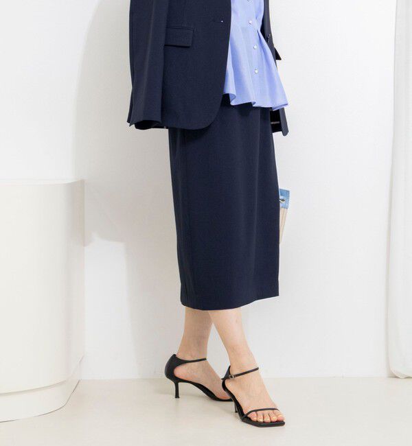 NOLLEY'S「《セットアップ対応》ウォッシャブルストレッチツイルタイトスカート」|タイト|