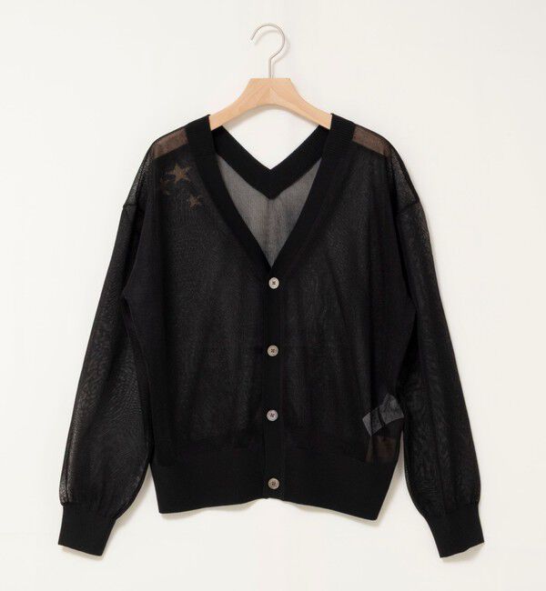 Rie Miller「シアー2WAYカーディガン星インターシャ」|カーディガン|