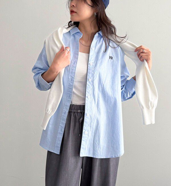 fredy emue「FR刺繍オックスコンパクトシャツ」|シャツ・ブラウス|