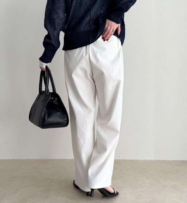 fredy emue「【接触冷感&times;UVカット/マルチ機能】ドライオックスセミワイドイージーパンツ」|チノ|