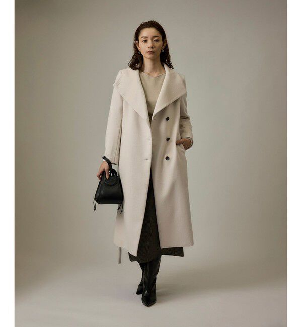 ROPE「プレミアムカシミヤ ロングコート【Sサイズフェア対象】」|ステンカラーコート|