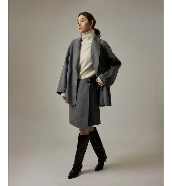 ROPE「ラムウールリバーミドルコート【Sサイズフェア対象】」|ピーコート|