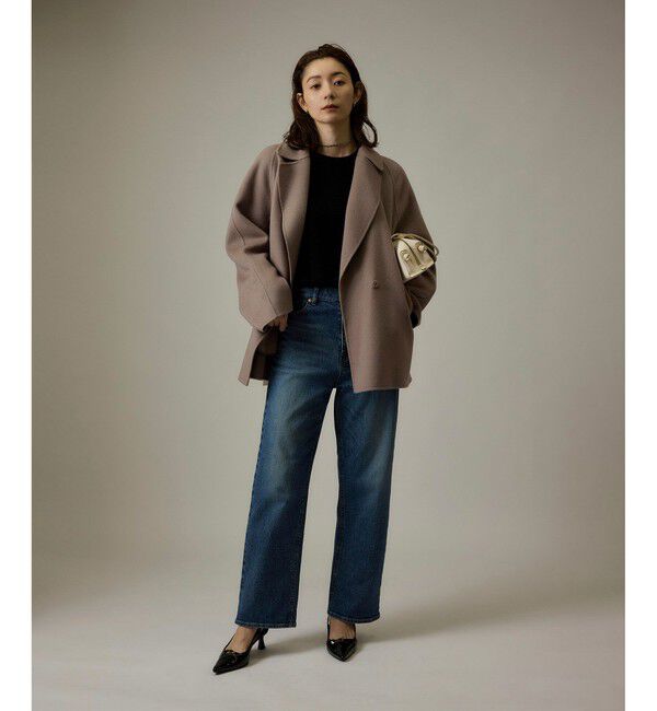 ROPE「ラムウールリバーミドルコート【Sサイズフェア対象】」|ピーコート|