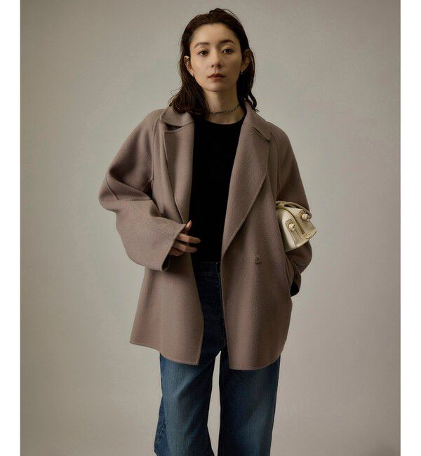 ROPE「ラムウールリバーミドルコート【Sサイズフェア対象】」|ピーコート|