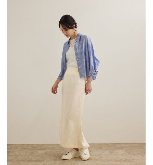 ROPE「シアーフライス5分袖プルオーバー」|Tシャツ・カットソー|