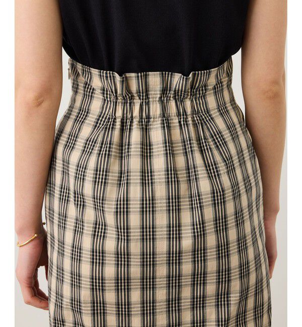 ROPE「[美人スカート]【DEVEAUX(デヴォー)】ハイストレッチチェックポケット付きタイトスカート/イージーケア」|スカート|