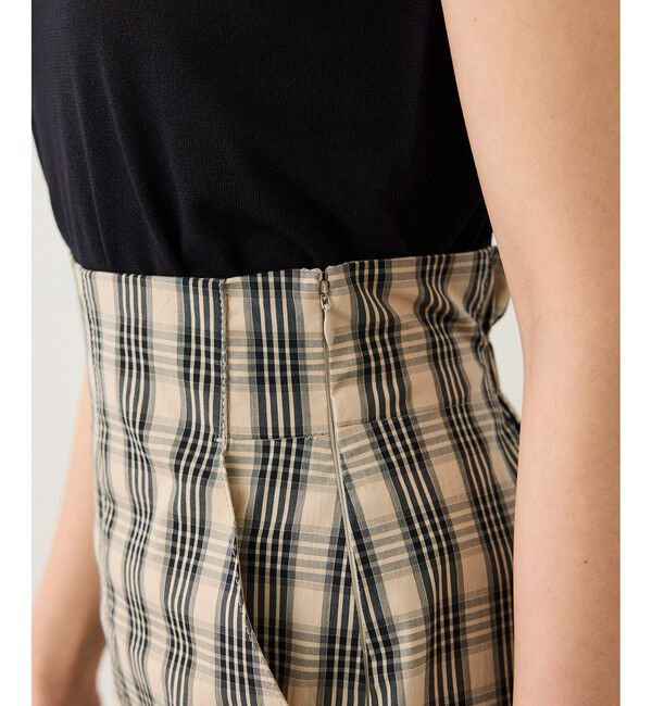 ROPE「[美人スカート]【DEVEAUX(デヴォー)】ハイストレッチチェックポケット付きタイトスカート/イージーケア」|スカート|