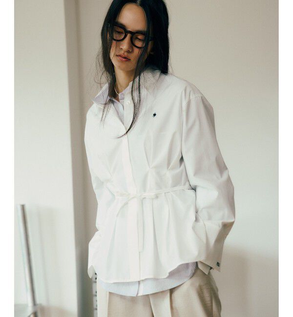 VIS「【POLO BCS】VIS別注ベルト付きウエストタックシャツブラウス」|シャツ・ブラウス|