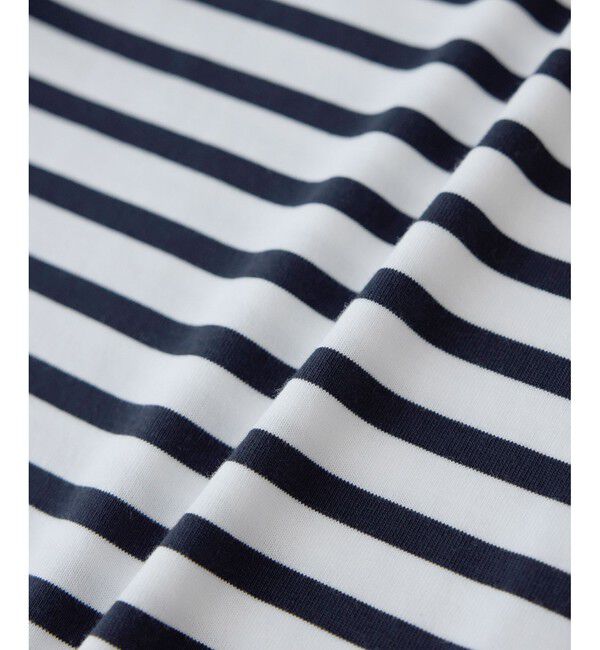 Rope&rsquo;Picnic「刺繍入りボーダーカットトップス」|Tシャツ・カットソー|