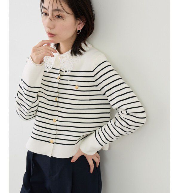 Rope&rsquo;Picnic「ミラノリブ金ボタンニットカーディガン」|カーディガン|