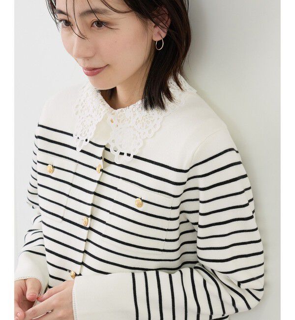 Rope&rsquo;Picnic「ミラノリブ金ボタンニットカーディガン」|カーディガン|