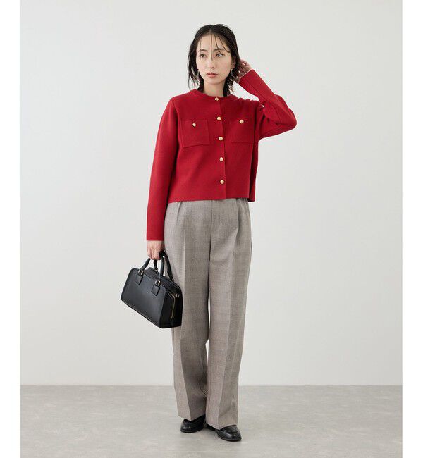 Rope&rsquo;Picnic「ミラノリブ金ボタンニットカーディガン」|カーディガン|