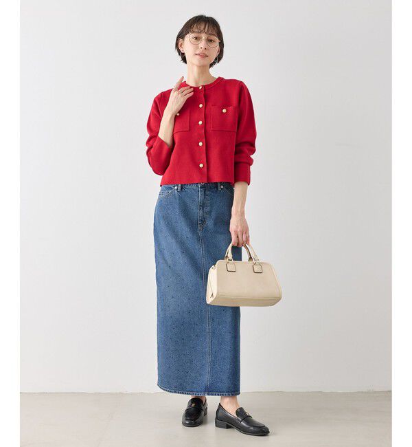 Rope&rsquo;Picnic「ミラノリブ金ボタンニットカーディガン」|カーディガン|