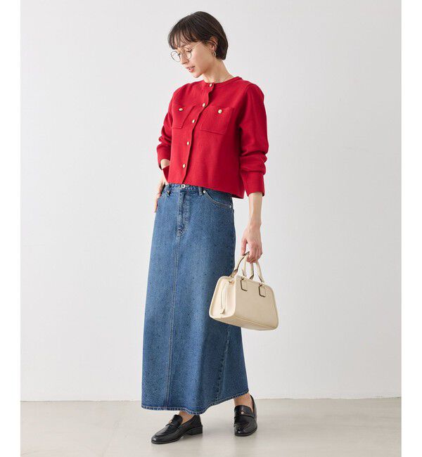 Rope&rsquo;Picnic「ミラノリブ金ボタンニットカーディガン」|カーディガン|