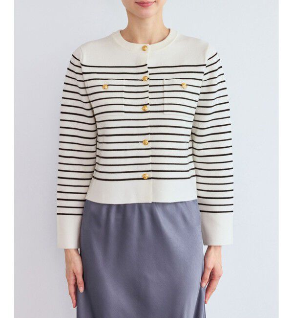 Rope&rsquo;Picnic「ミラノリブ金ボタンニットカーディガン」|カーディガン|