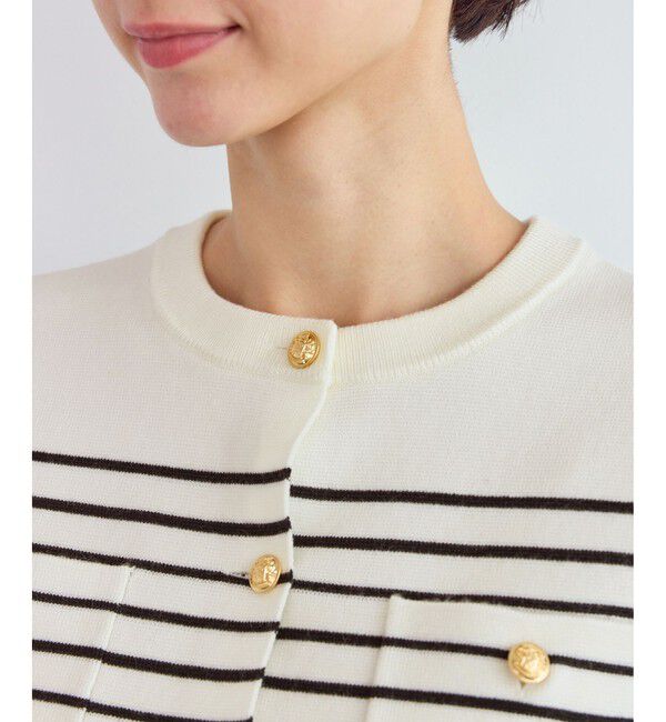 Rope&rsquo;Picnic「ミラノリブ金ボタンニットカーディガン」|カーディガン|