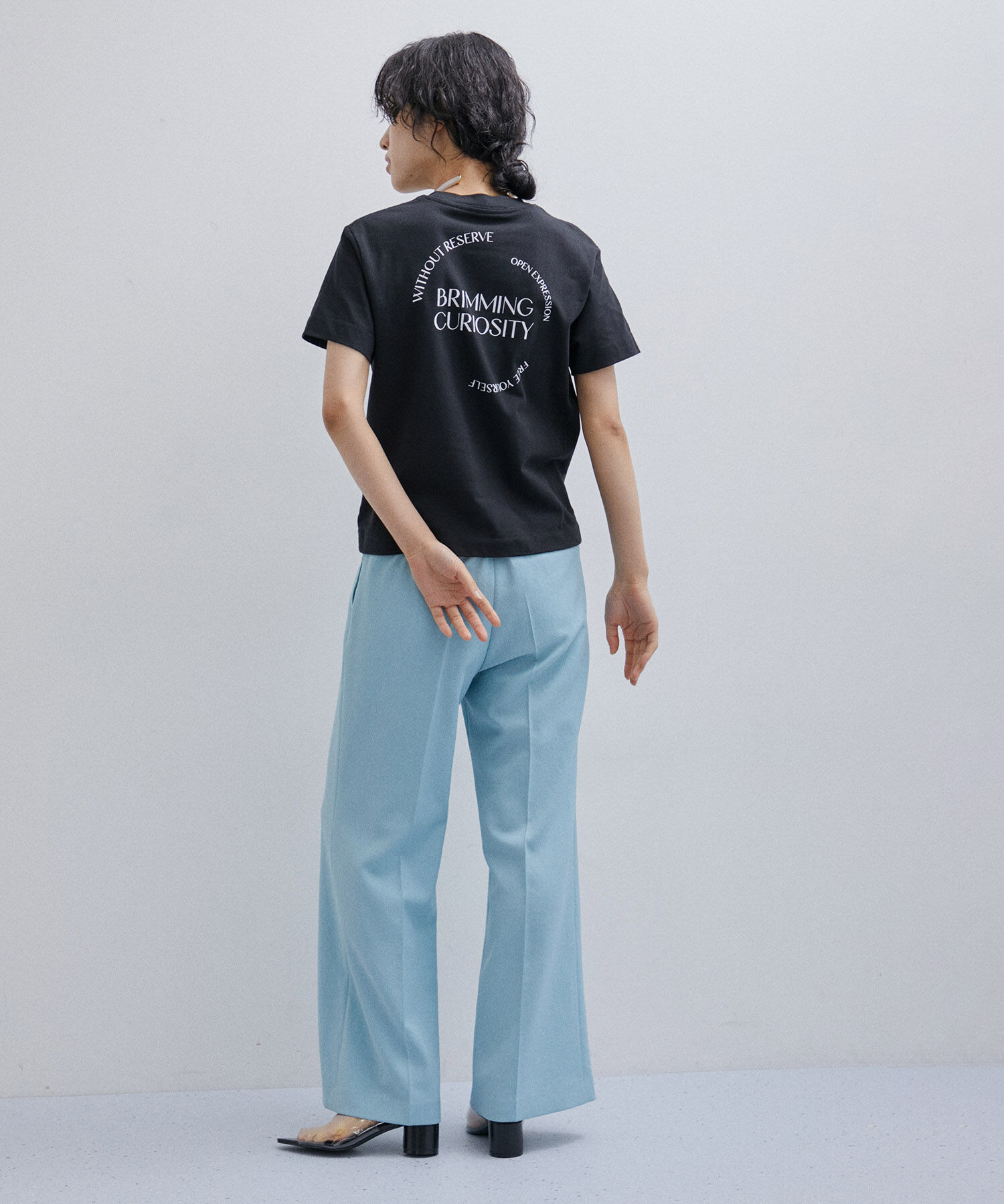 ADAM ET ROPE'「プリントコンパクトTEE」|Tシャツ・カットソー|