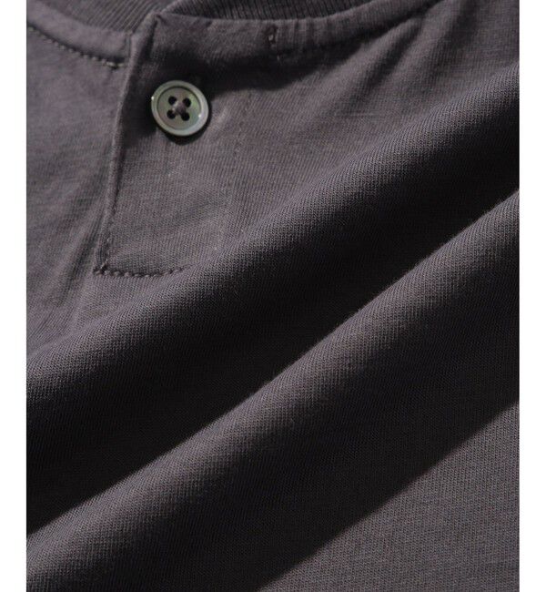 ADAM ET ROPE'「スムースコットン ヘンリーネック」|Tシャツ・カットソー|