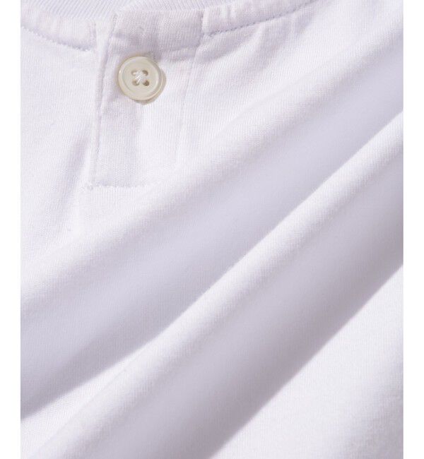 ADAM ET ROPE'「スムースコットン ヘンリーネック」|Tシャツ・カットソー|