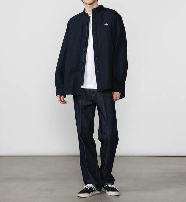 DANTON「DANTON | ポプリン 長袖シャツジャケット MEN」|ダウン|