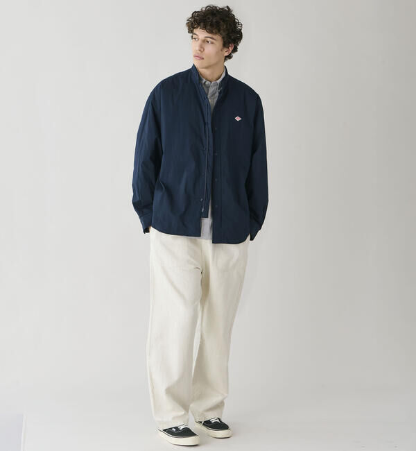 DANTON「DANTON | ポプリン 長袖シャツジャケット MEN」|ダウン|