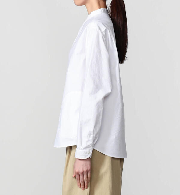 DANTON「DANTON | オックスフォード バンドカラーシャツ SOLID WOMEN」|シャツ・ブラウス|