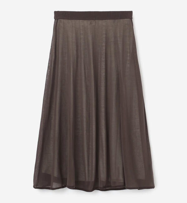 UNFIL「UNFIL | ハイツイストコットン シアー レイヤードスカート WOMEN」|スカート|