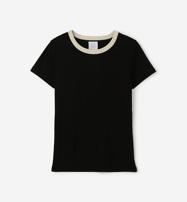  「GOOD PEOPLE GOOD STITCHING GOOD PRODUCT | バイカラートリム 半袖Tシャツ WOMEN」|Tシャツ・カットソー|