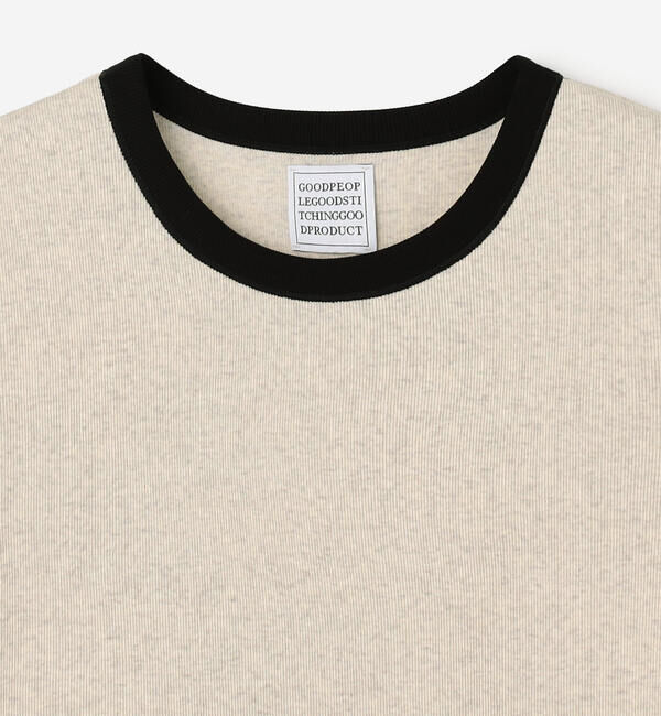  「GOOD PEOPLE GOOD STITCHING GOOD PRODUCT | バイカラートリム 半袖Tシャツ WOMEN」|Tシャツ・カットソー|