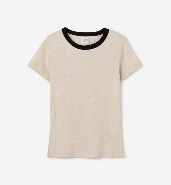  「GOOD PEOPLE GOOD STITCHING GOOD PRODUCT | バイカラートリム 半袖Tシャツ WOMEN」|Tシャツ・カットソー|