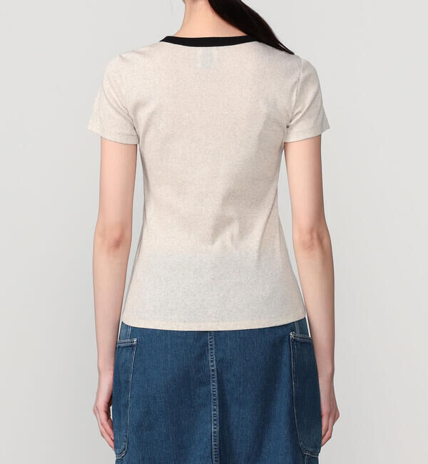  「GOOD PEOPLE GOOD STITCHING GOOD PRODUCT | バイカラートリム 半袖Tシャツ WOMEN」|Tシャツ・カットソー|