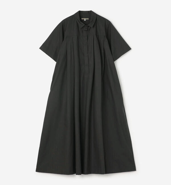  「HAVERSACK |〈別注〉半袖シャツワンピース WOMEN」|ワンピース|BLACK