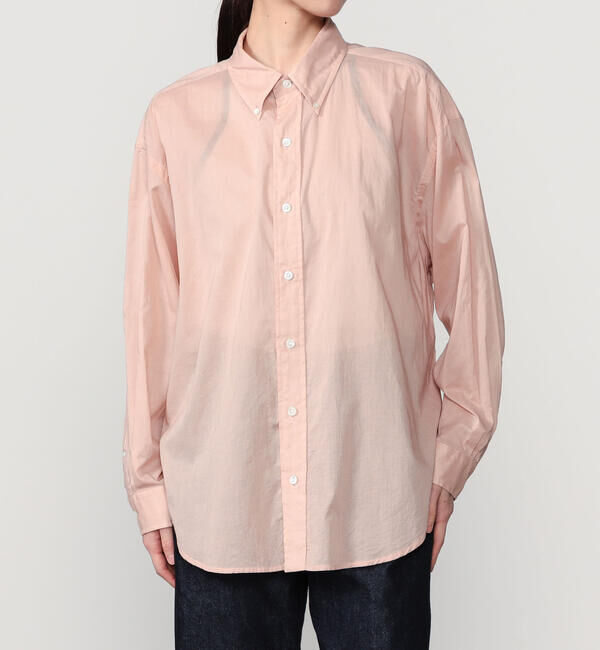  「THE SHINZONE |〈別注〉SHEER DADDY SHIRT WOMEN」|シャツ・ブラウス|PINK