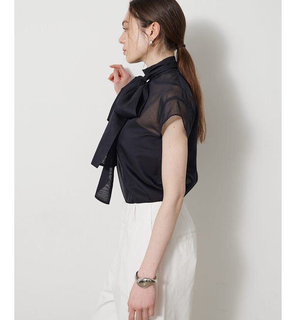 Drawing Numbers「シアーボウタイブラウス」|シャツ・ブラウス|