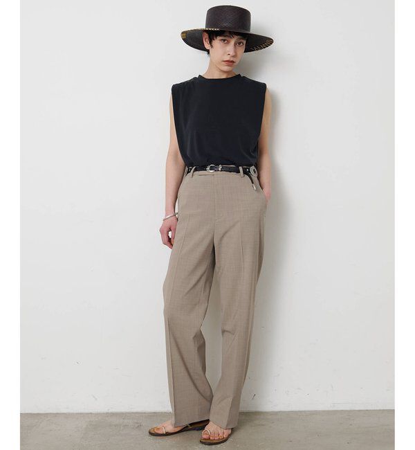  「平織りストレッチパンツ」|チノ|
