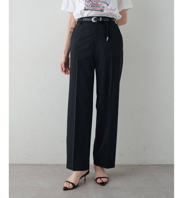  「平織りストレッチパンツ」|チノ|