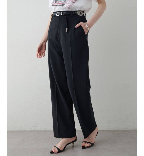  「平織りストレッチパンツ」|チノ|