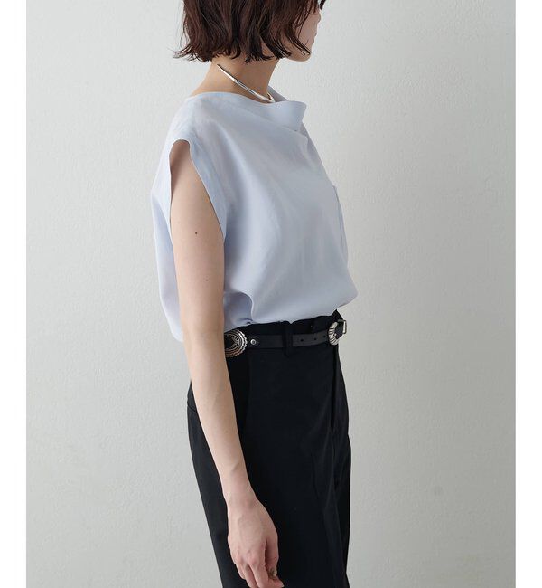  「ドレープノースリーブブラウス」|シャツ・ブラウス|