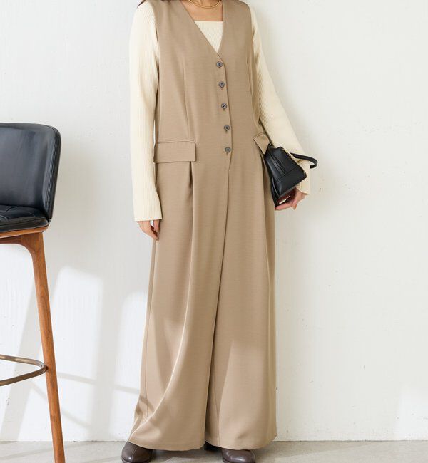  「【スタイルアップ】ベストオールインワン/セレモニー」|ワンピース|