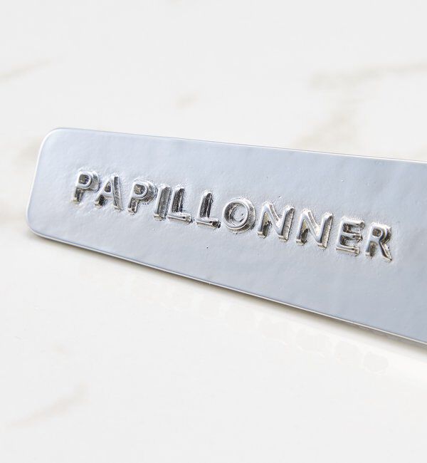  「【PAPILLONNER/パピヨネ】メタルロゴ入りヘアクリップ」|リング|
