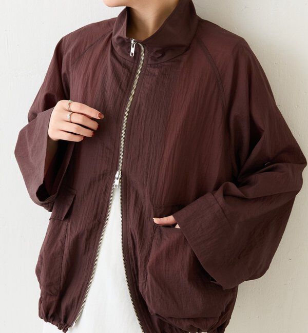  「パッカブルナイロンジャケット」|ベスト・ジレ|ブラウン