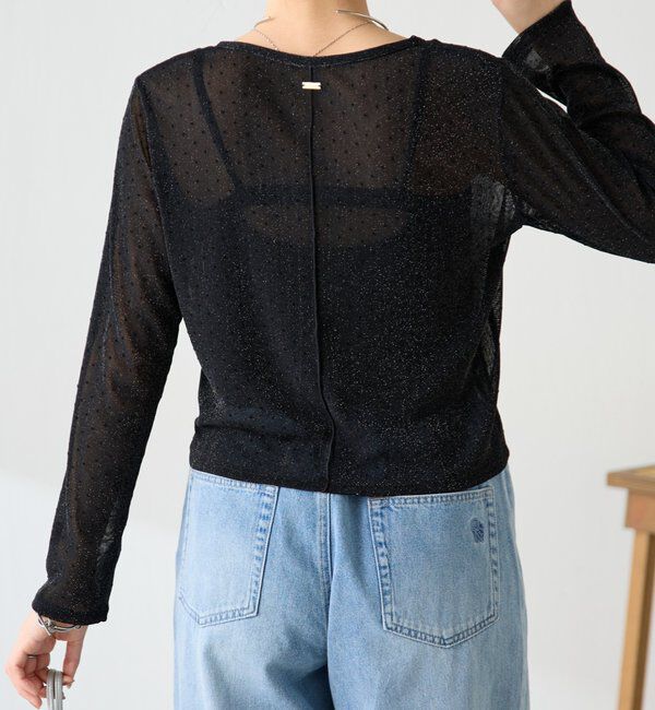  「【トレンドアイテム】シアードットカーディガン」|カーディガン|